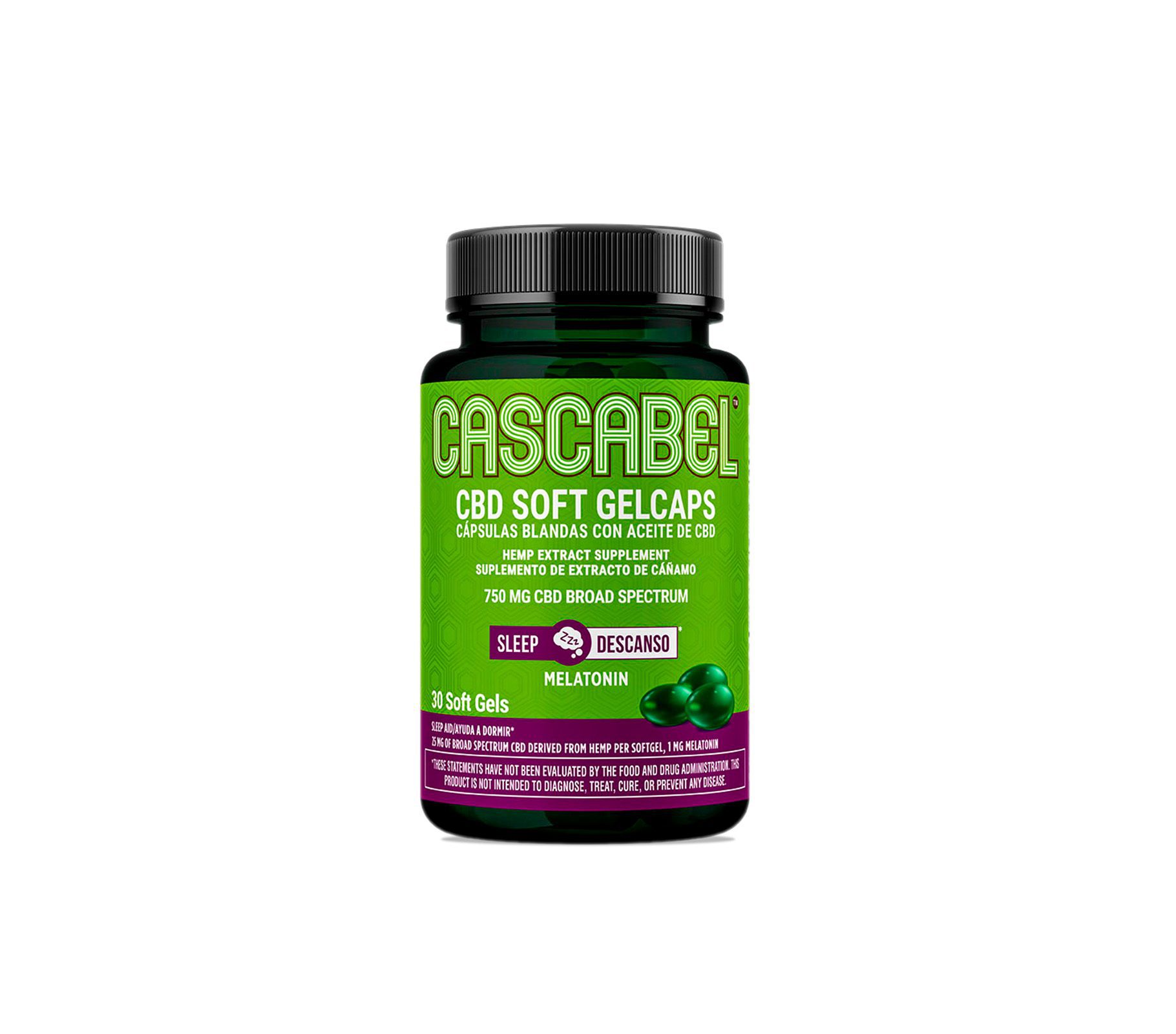 CBD Soft Gels Sleep 750 mg | Cascabel™ | Daily Supplement | Healthy Lifestyle | GMP Compliant