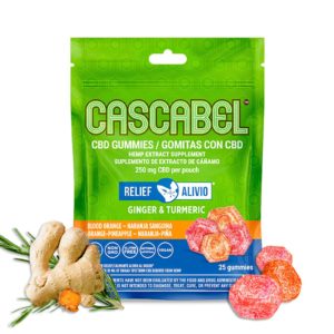 CBD Relief Gummies - with product displaying | 1 pk 25 ct | Cascabel™ | Daily Routine Supplement | GMP Compliant