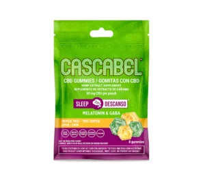 CBD Sleep Gummies - Front View | 1 pk 8 ct | Cascabel™ | Daily Routine Supplement | GMP Compliant | Natural