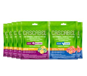 Cascabel™ CBD Gummies Set: 10 mg - 5 pks 25 ct Sleep + 2 pks 25 ct Relief