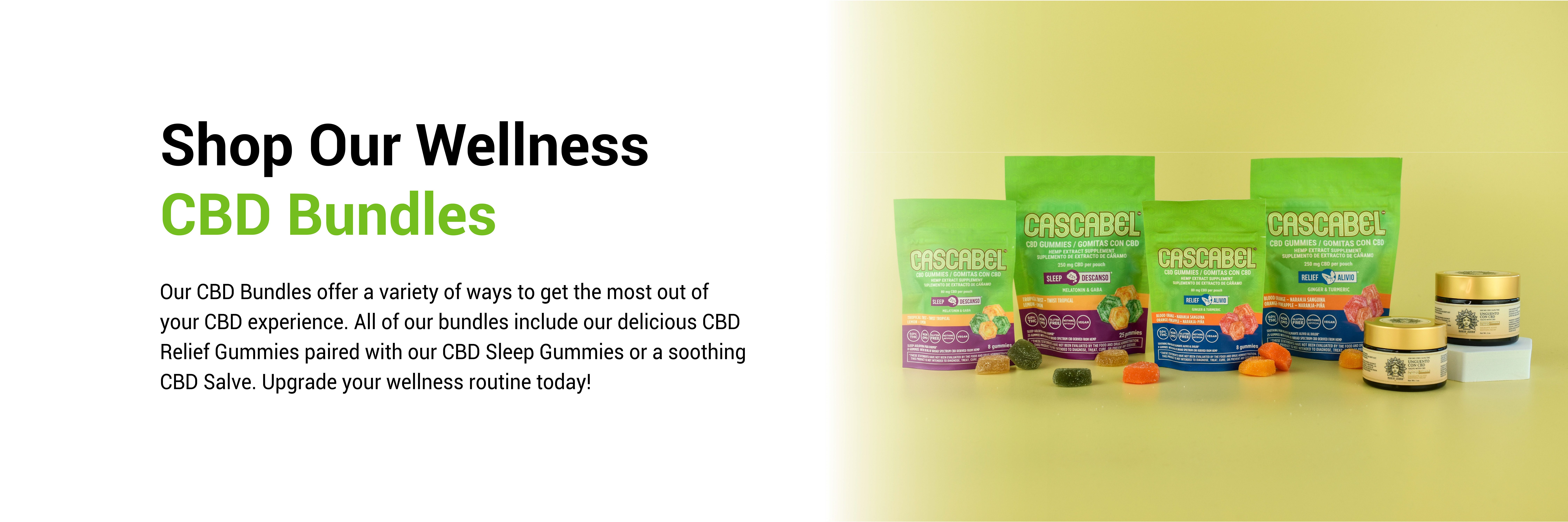 Shop Our Wellness CBD Bundles Products